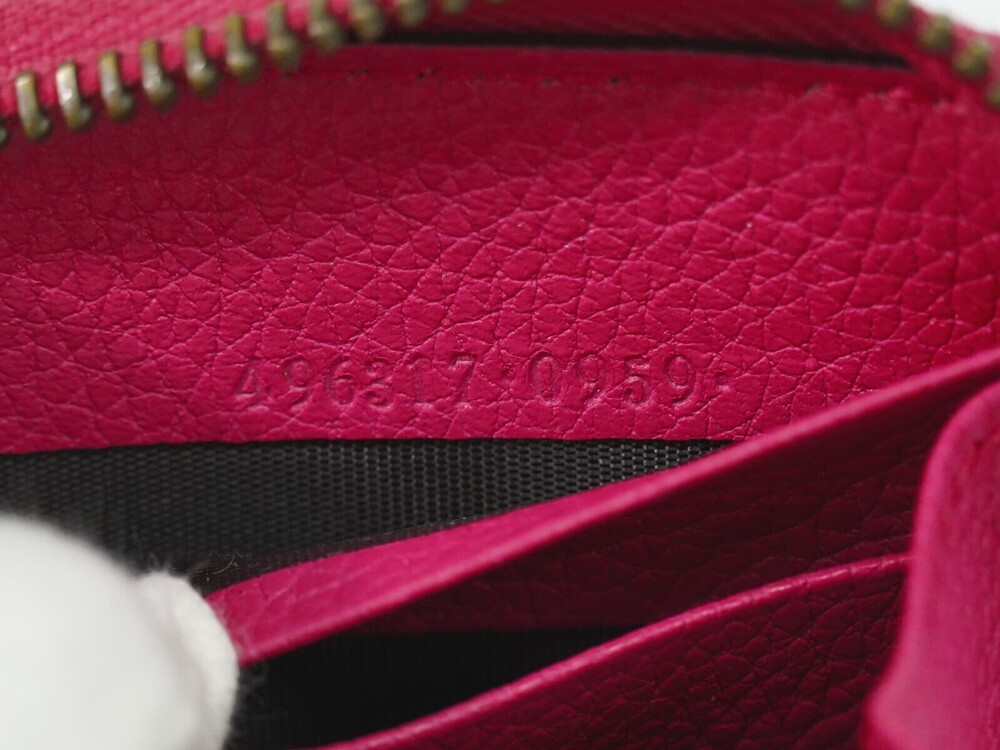 Gucci Vintage Logo Zip Around Leather Long - Picture 6 of 15